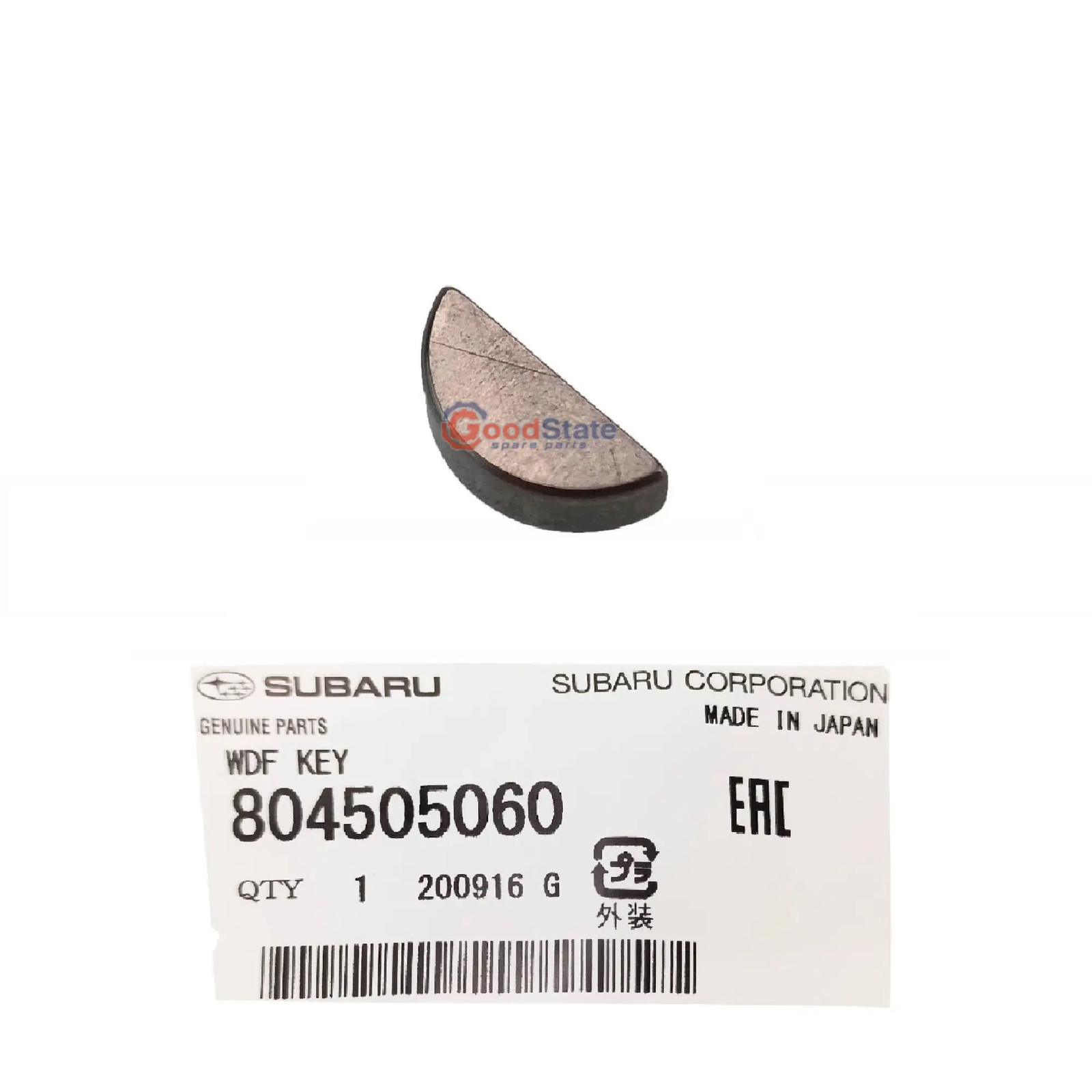 GENUINE Subaru Impreza WRX STI 2004-2020 Crankshaft Pulley Woodruff 804505060