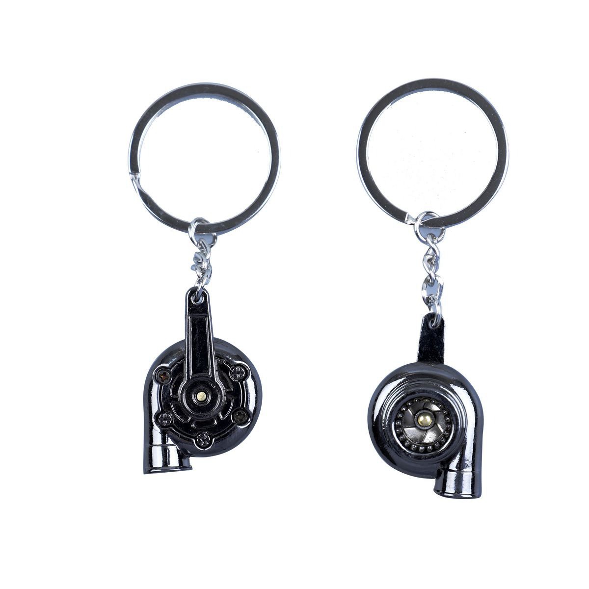 GearUp Turbo Key Ring - Black Chrome Auto