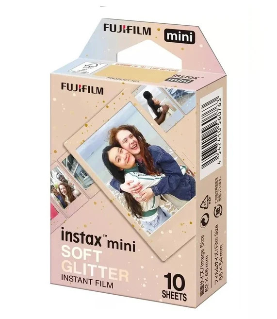 FUJIFILM INSTAX Mini Soft Glitter-10 Pack Instant Colour Film 800 ISO 85443