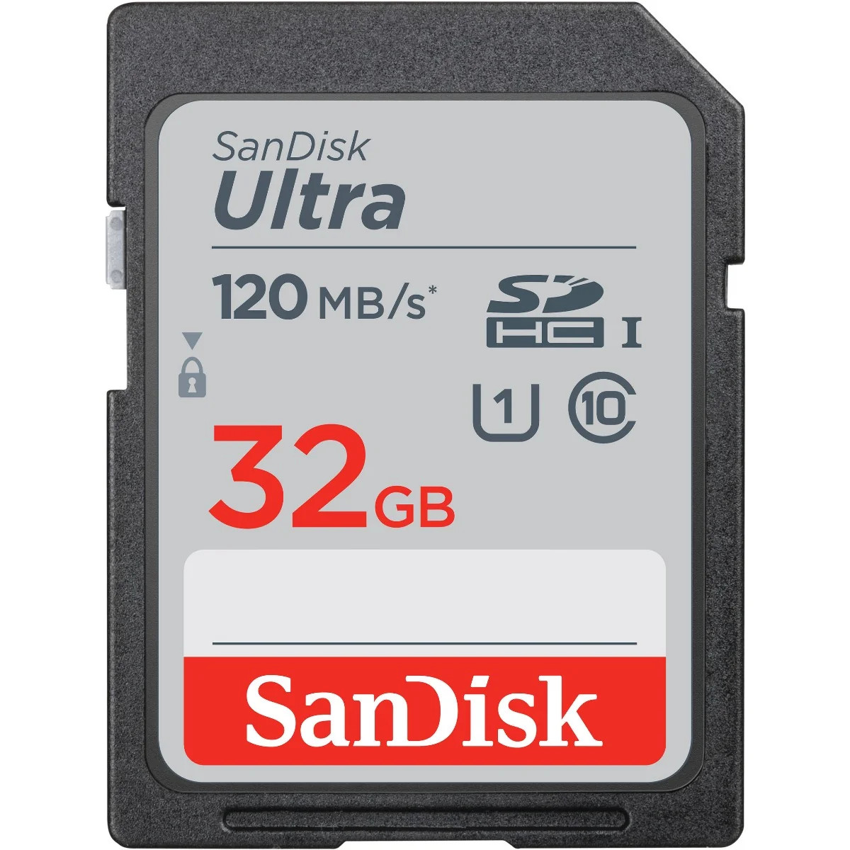 SanDisk Ultra SDHC 32GB Class 10 UHS-I 120MB/s High Speed Black