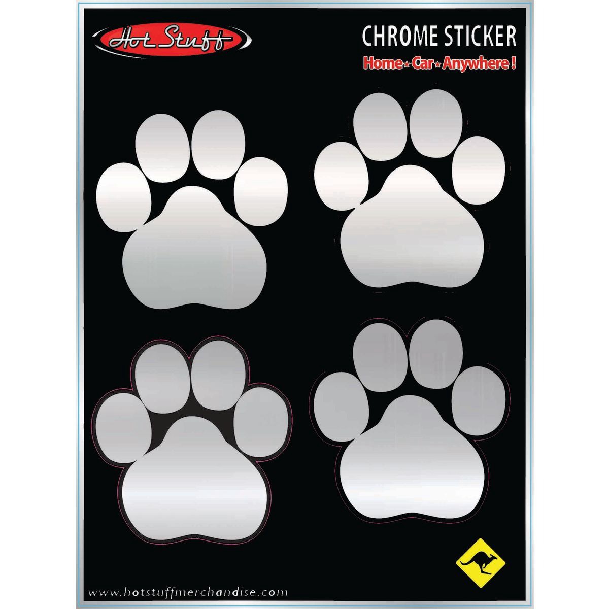 Hotstuff Paw Prints Decal - CH112 Auto
