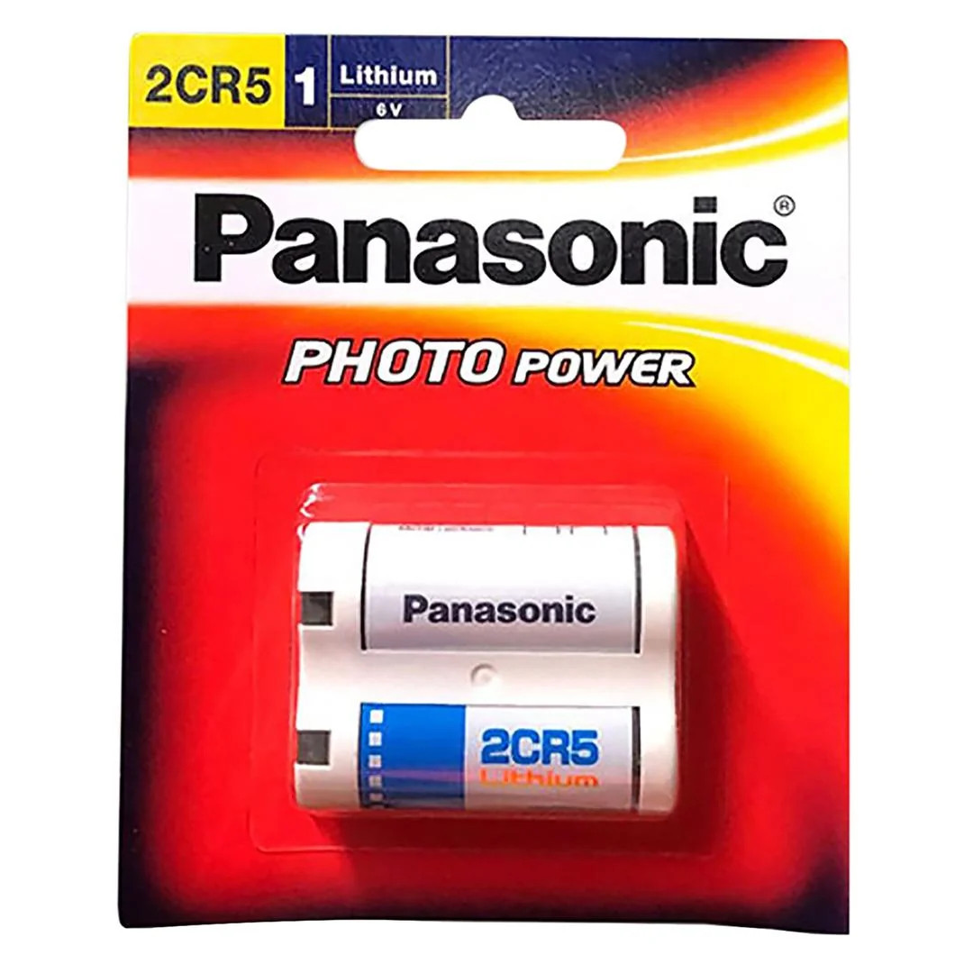 Panasonic 2CR5 Photo Lithium 6V Camera Battery 2CR-5W/1BE