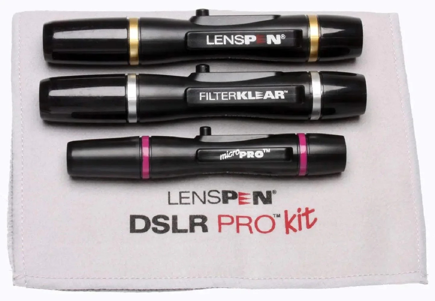LensPen DSLR Pro Kit LN DSLRPROKIT Lens Pen Black with Cloth Set of 3