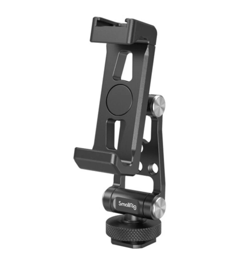SmallRig Metal Phone Holder Clamp Mount 4382 Cold Shoe 360 Degree Rotation