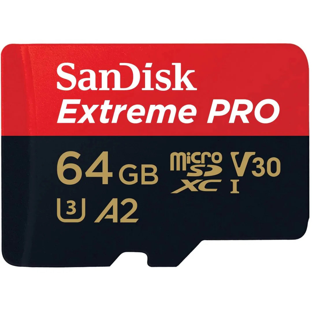 SanDisk Extreme PRO microSDXC 64GB 200MB/s UHS-I UHS Speed Class 3 Card