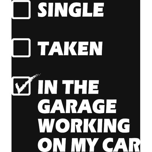 GearUp Metal Sign - In The Garage Working Auto