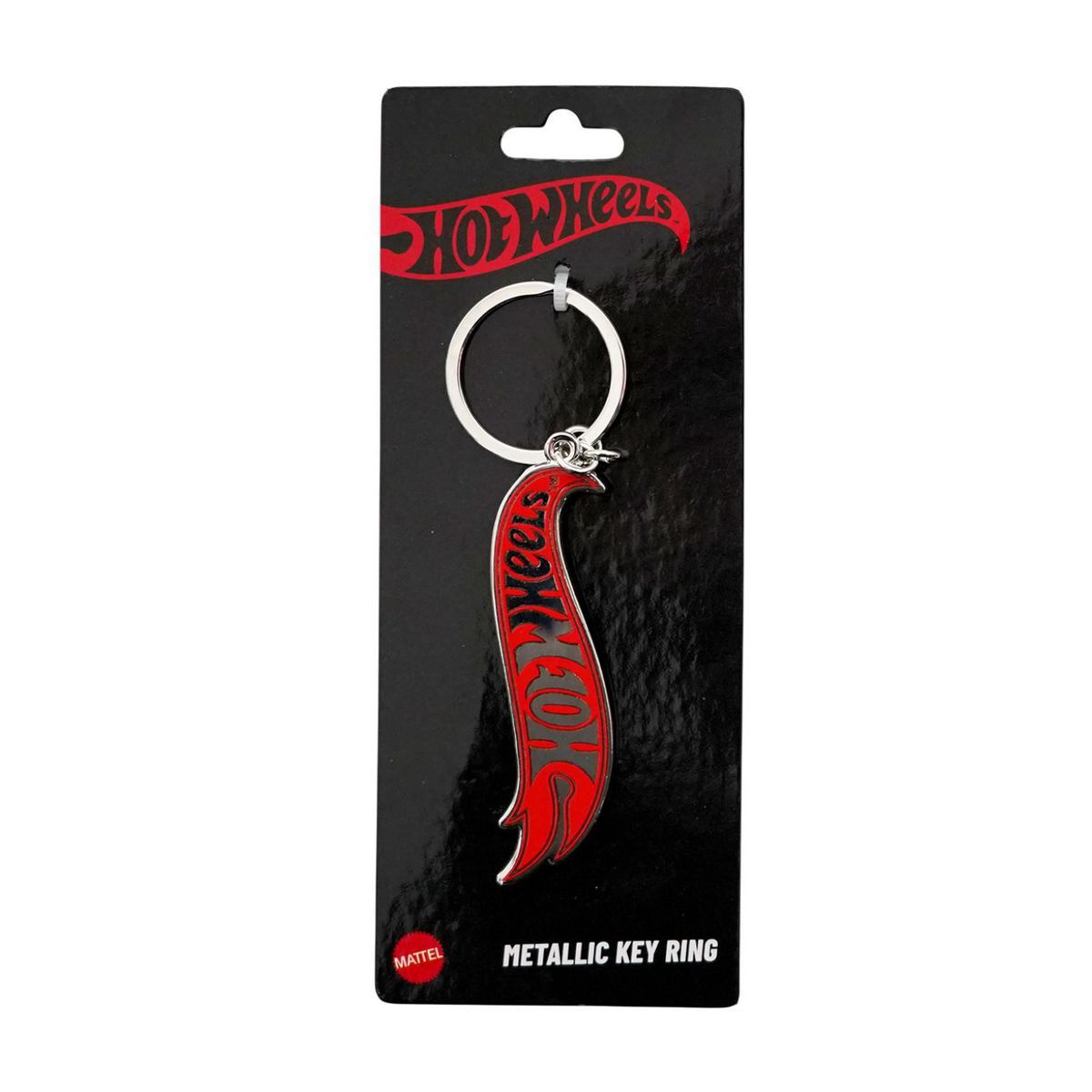 Hot Wheels Metallic Key Ring - Red Flame Auto
