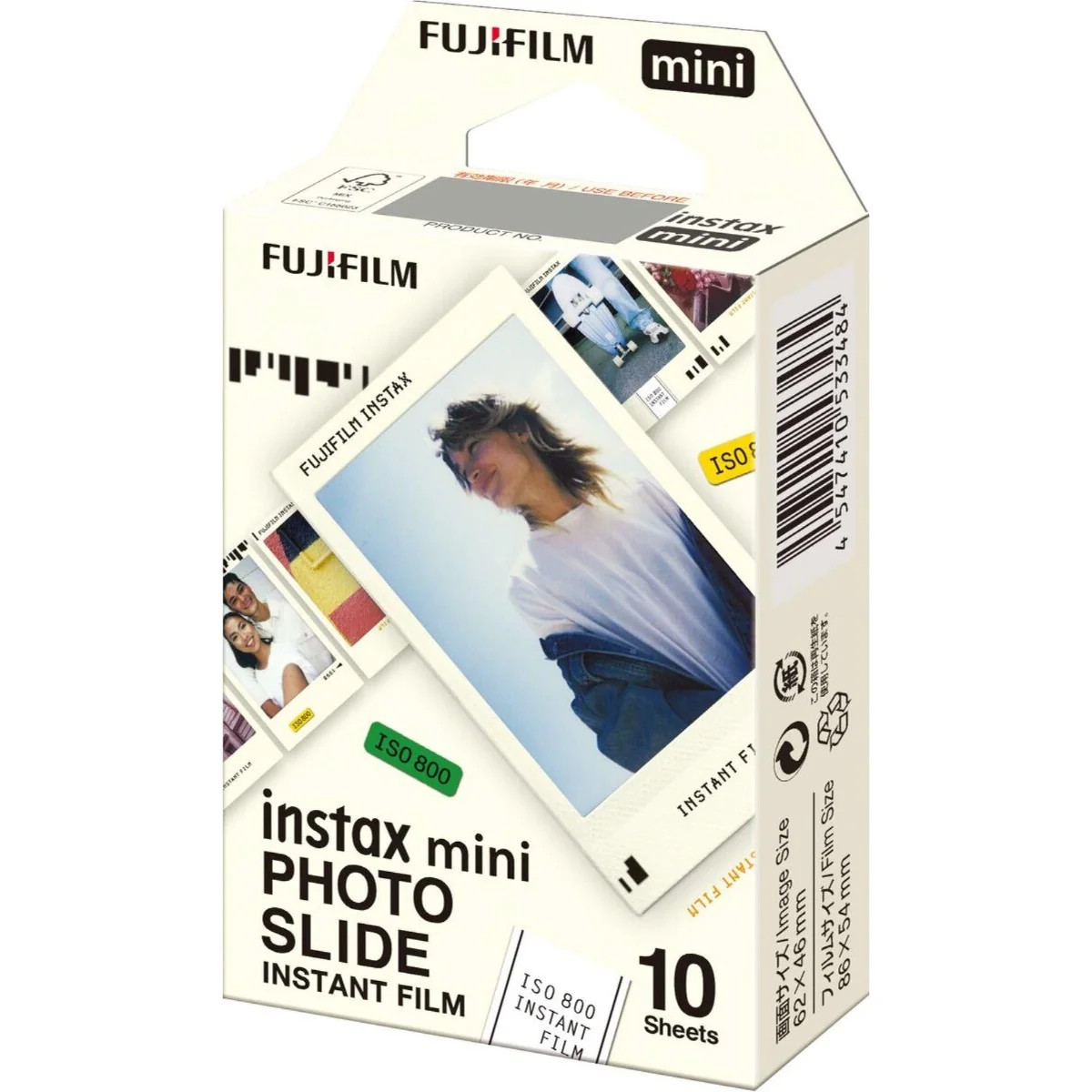 Fujifilm Instax Mini Instant Colour Photo Slide Film 10 Pack ISO 800 85438
