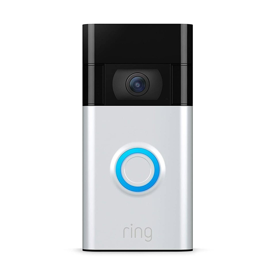 Ring Video Doorbell 1080p HD Video-Satin Nickel Silver Push Button