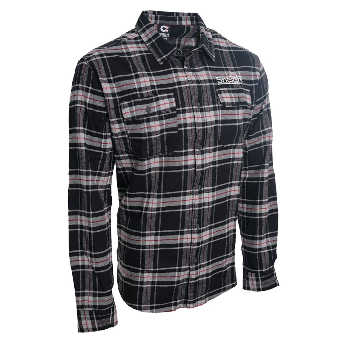 Snatch Sundown Checked Flannel Black - Adult 2XL Auto