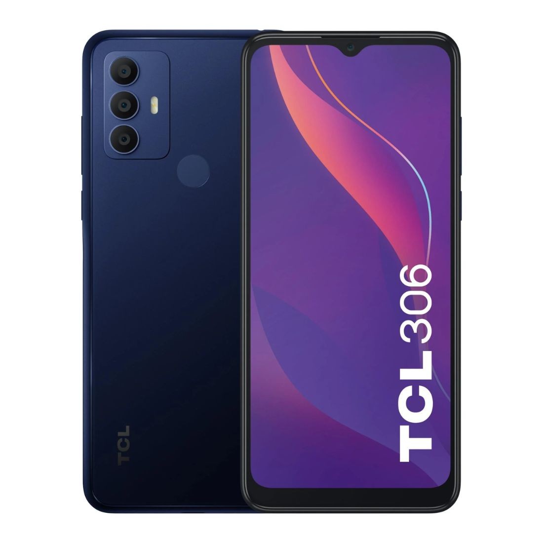 TCL 306 Dual Sim 32GB/3GB 6.52in Blue Unlocked Wide-Angle Camera