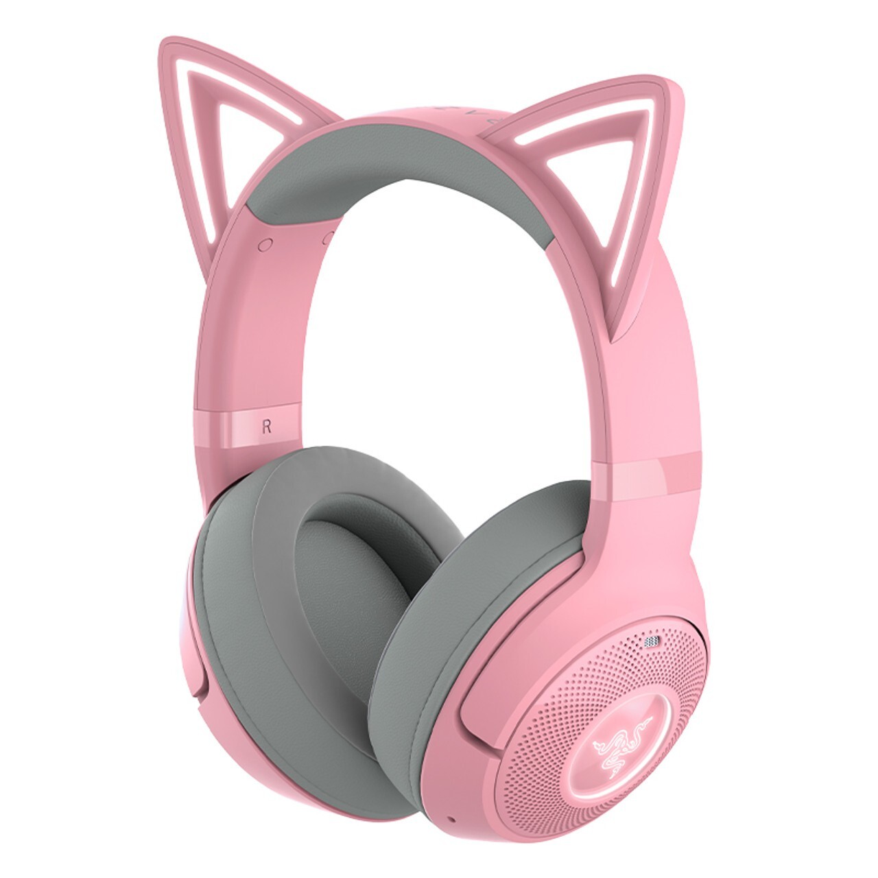 Razer Kraken Kitty V2 BT Wireless Bluetooth RGB Headset Pink Ears-Quartz