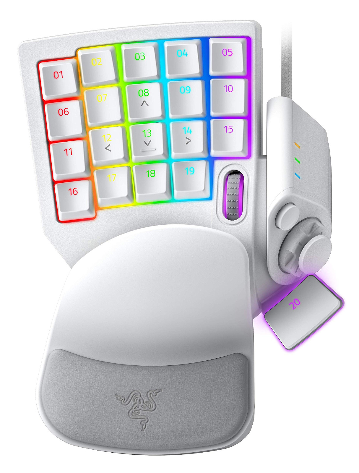Razer Tartarus Pro Analog Optical Gaming Keypad-Mercury White RZ07-03110200