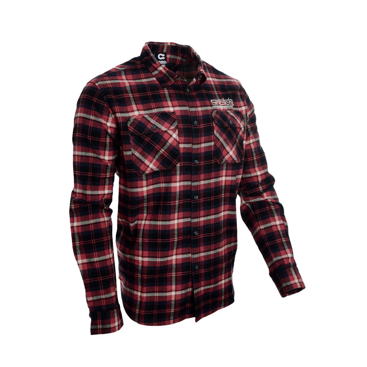 Snatch Sundown Flannel Check Long Sleeve Red Check 5Xl - SM4403RC5XL Auto
