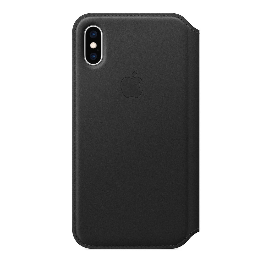 Apple iPhone XS Max Leather Folio-Black Flip Case Card Pocket MRX22FE/A