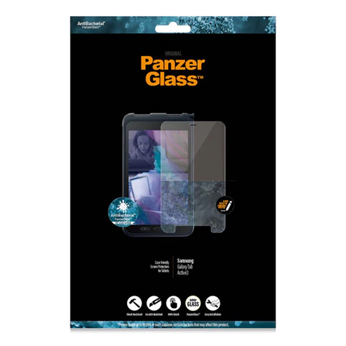 PanzerGlass Clear Screen Protector for Samsung Galaxy Tab Active3 Tablet