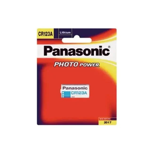 Panasonic CR123A CR-123AW/1BE Lithium 3V Photo Camera Battery 3 Ah