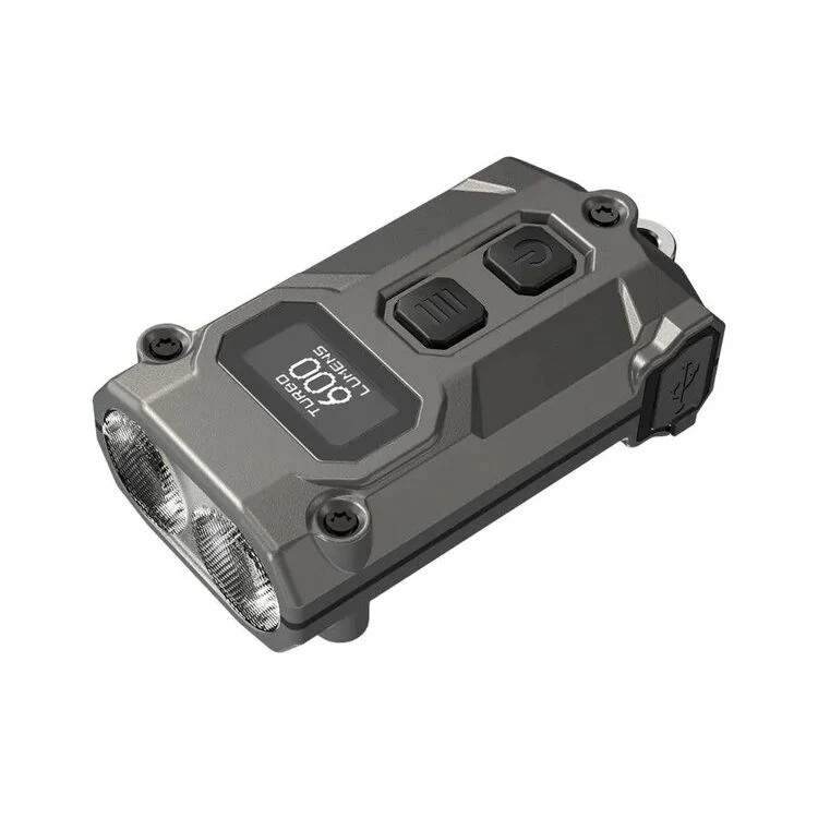 Nitecore TINI3-GRY 600 lm LED Ultra-Compact Keychain Light Grey OLED Screen