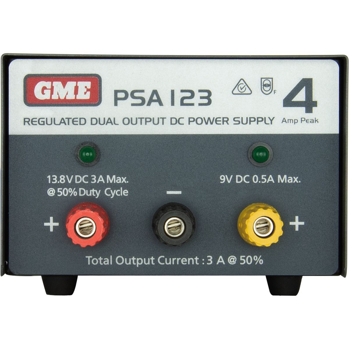 GME Regulated Power Supply 4 Amp Peak - PSA123 UHF Radio 4WD Auto Part