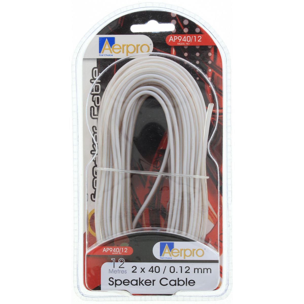 Aerpro Speaker Cable 2x400 12m - AP940/12 Car Audio Car Wiring Adapter Auto Part