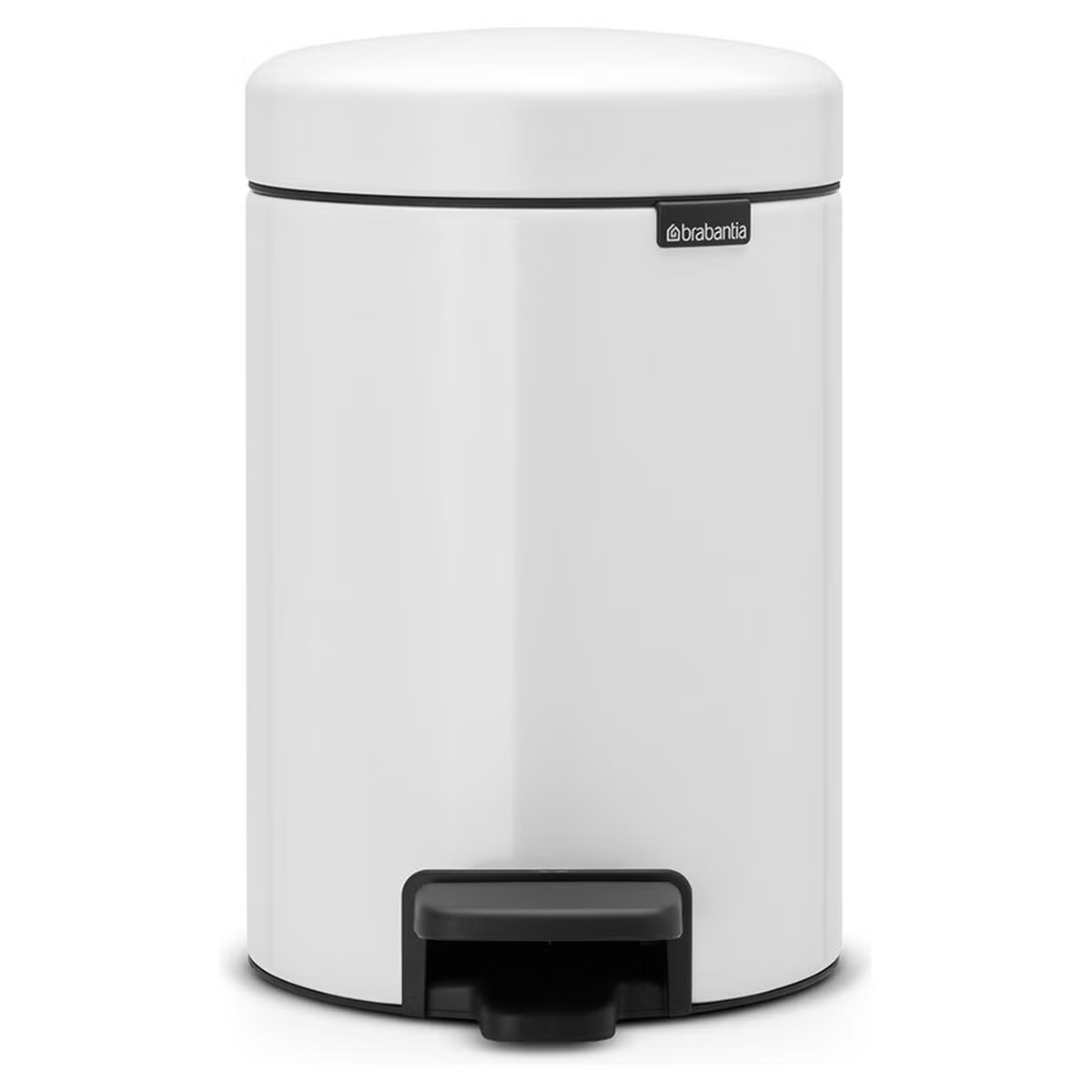 Brabantia NewICON 01804 5L White Pedal Bin Waste Rubbish Bins