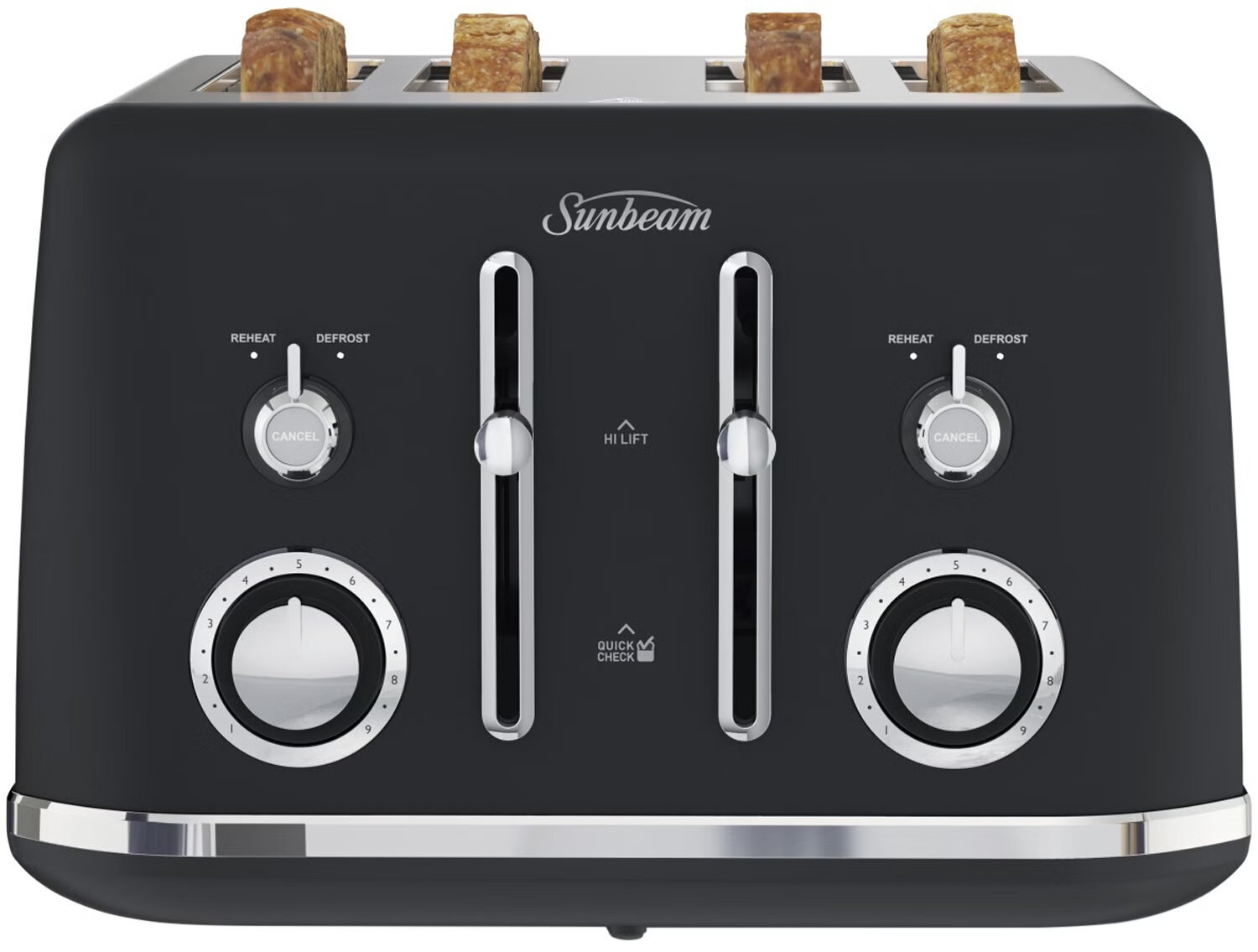Sunbeam Alinea Select 4 Slice Toaster Black TA2740K Small Kitchen Appliances