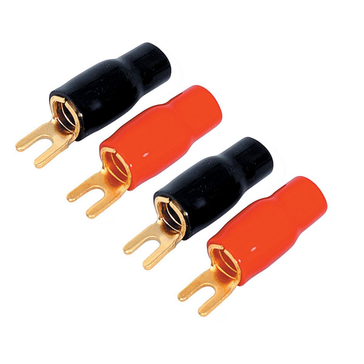 Aerpro Fork Terminal 4Ga Black And Red 4pk - AP701 Car Wiring Adapter Auto Part