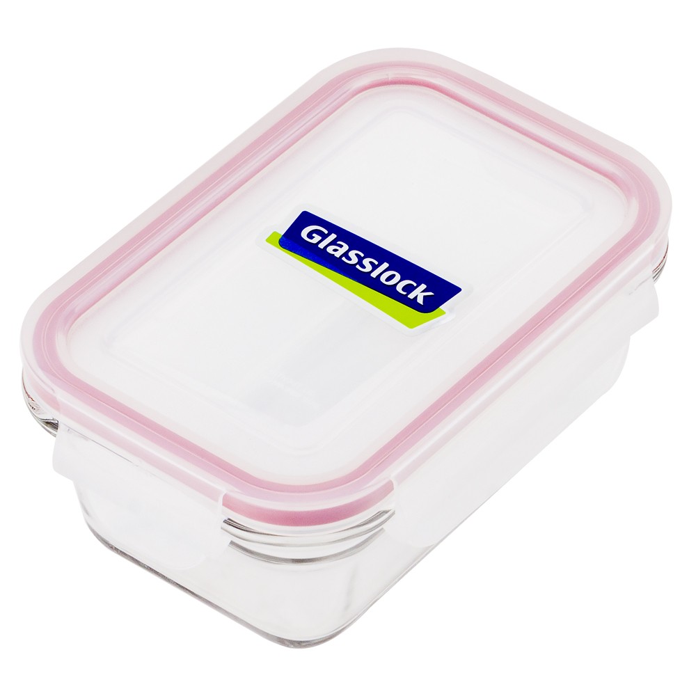 Glasslock 480673 Tempered Glass Rectangular Food Storage Container 485ml