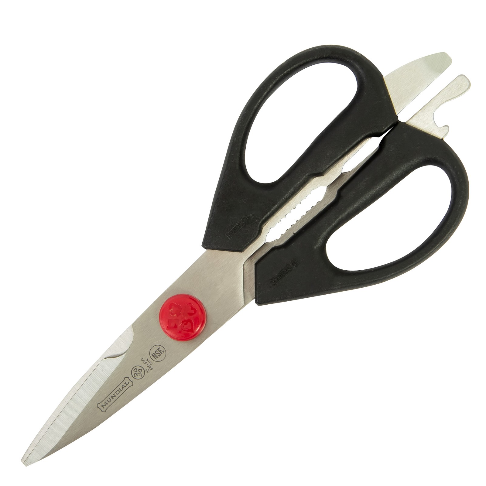 Mundial 123230 Take-A-Part Steel Kitchen Shears Slicing & Chopping Tools