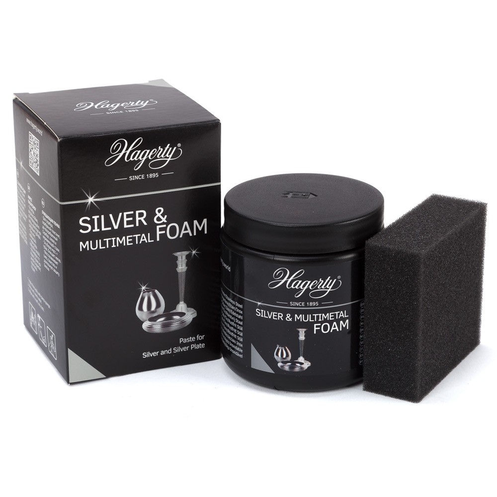 Hagerty Silver & Multi Metal Foam Polish 185ml Dinnerware Cleaning