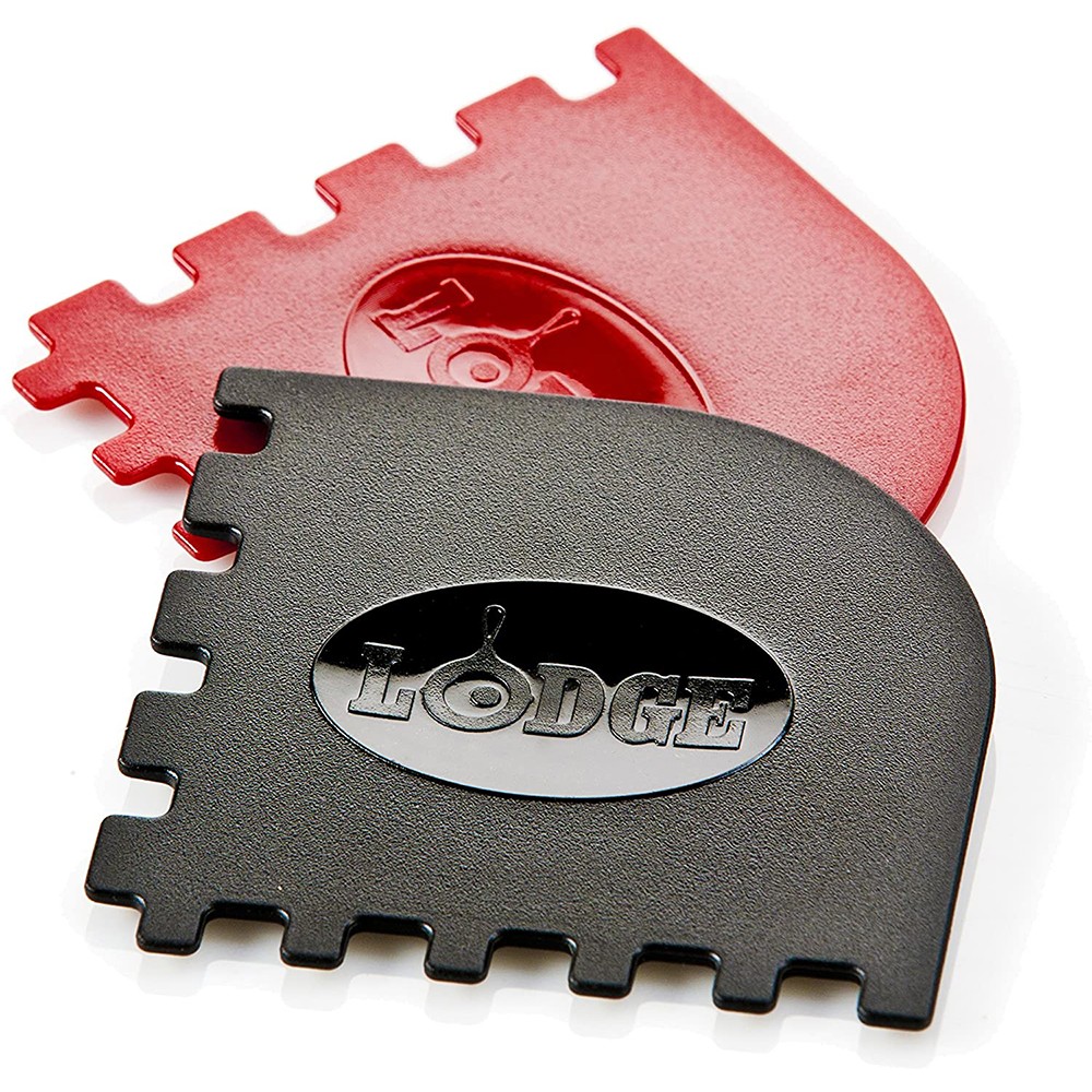 Lodge Grill Pan Scrapers Set 2pce Iron Red 448446 Commercial Kitchen