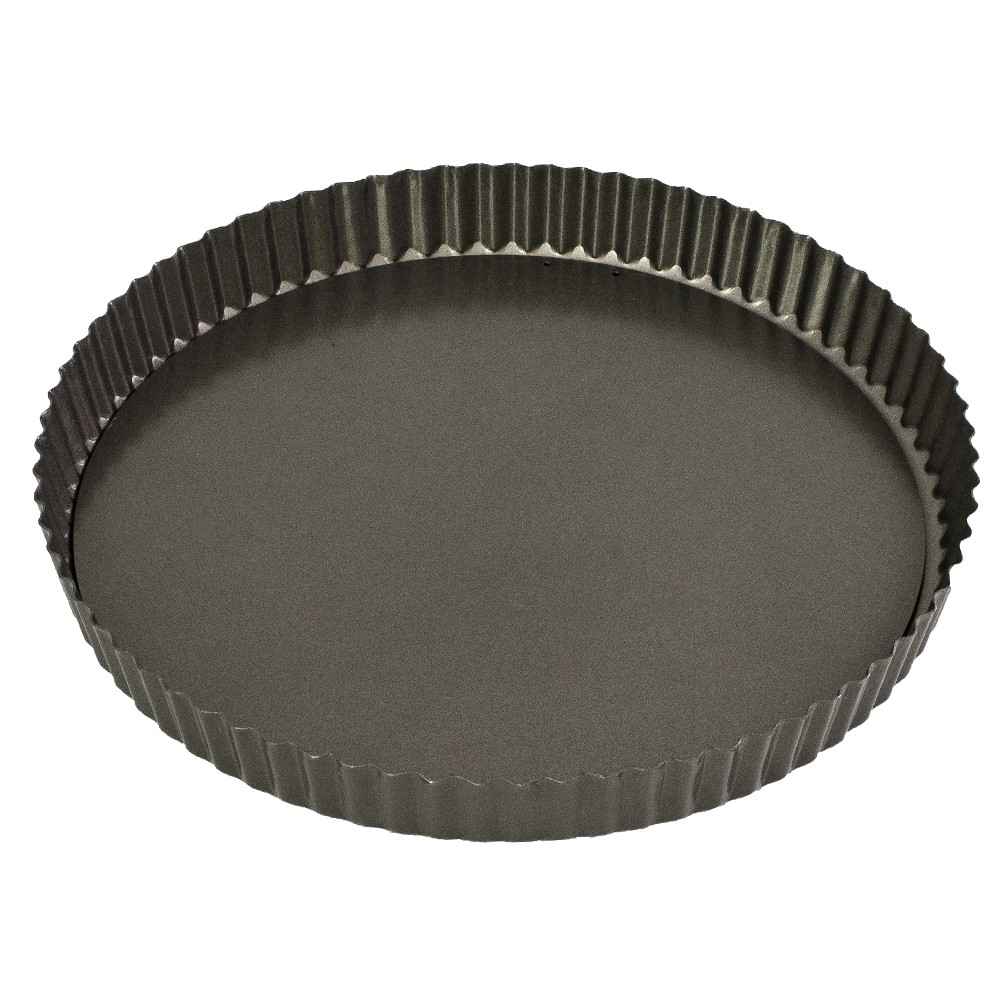 Bakemaster Carbon Loose Base Round Flan/Quiche Pan 30cm 589779 Bakeware