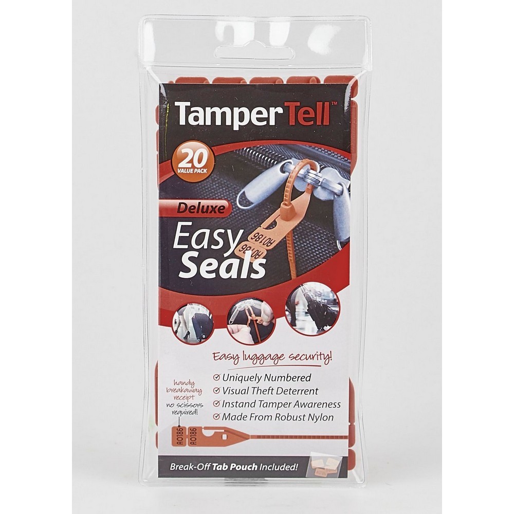 Korjo Tamper Tell Deluxe Easy Seals Set 20pce Nylon Travel Accessories 197730