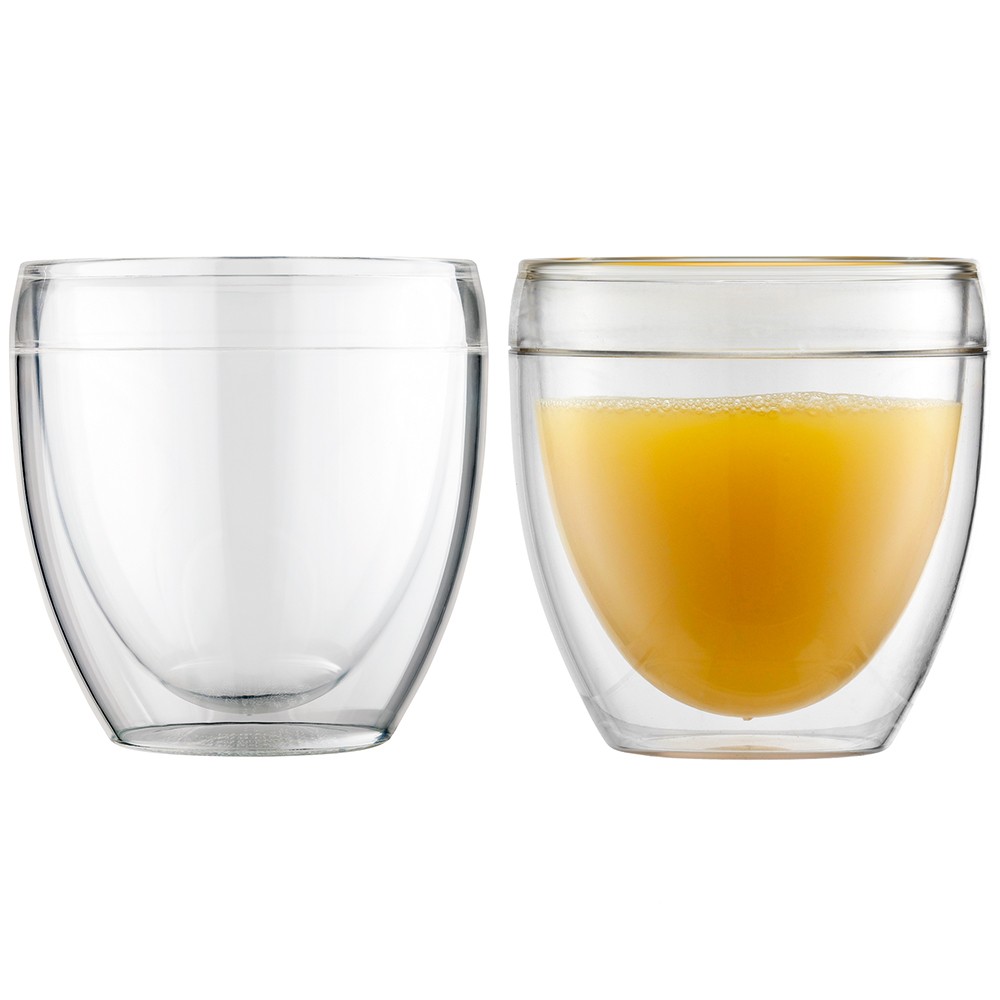 Bodum Pavina 576317 Outdoor Double Wall Tumbler 250ml Set 2pce Snow