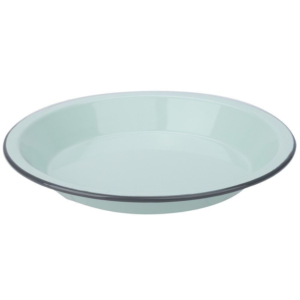 Falcon Enamel Pie Plate Pastel Blue 25cm 561213 Bakeware Specified White Other