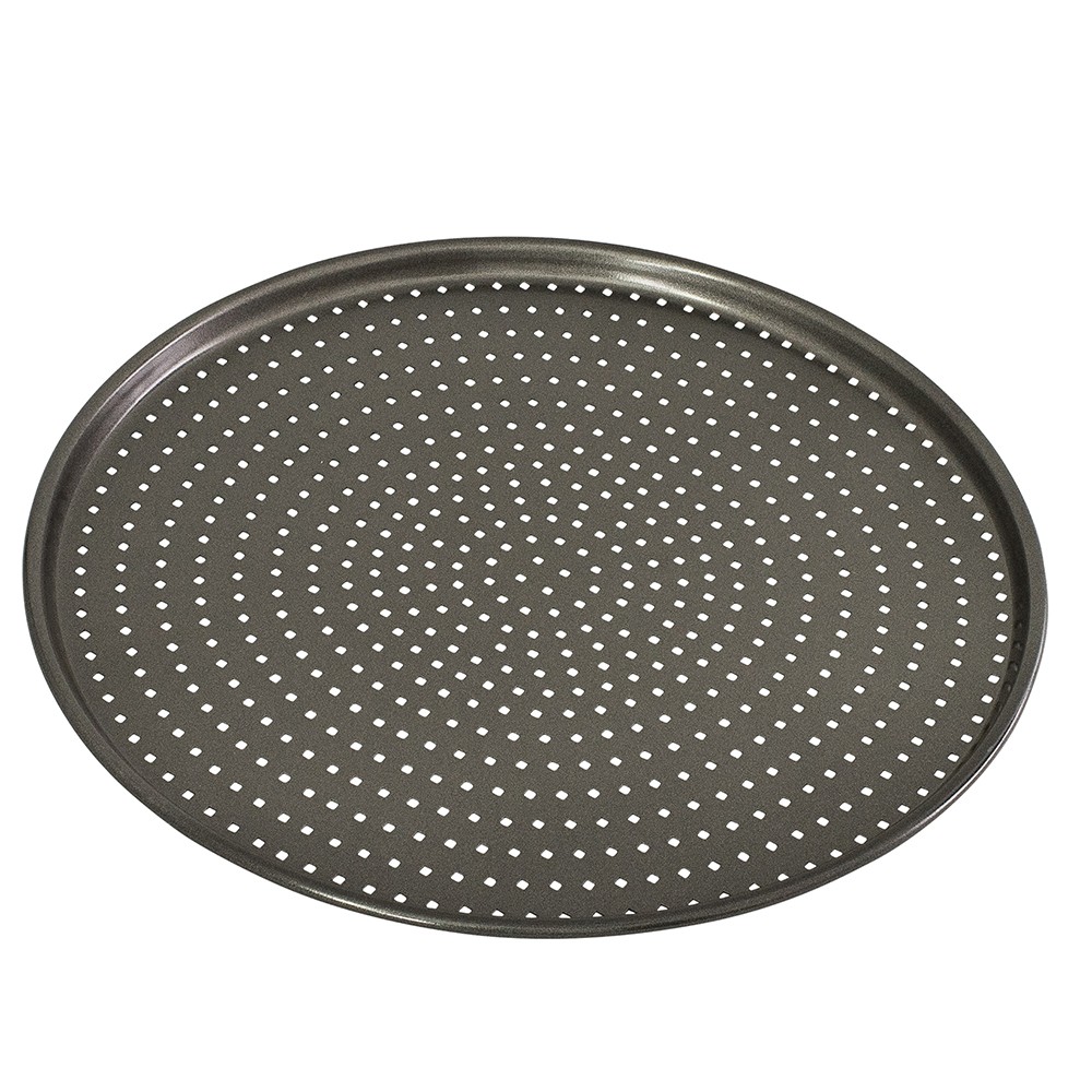 Bakemaster Perfect Crust Pizza Crisper Tray 32cm Carbon Bakeware 589811