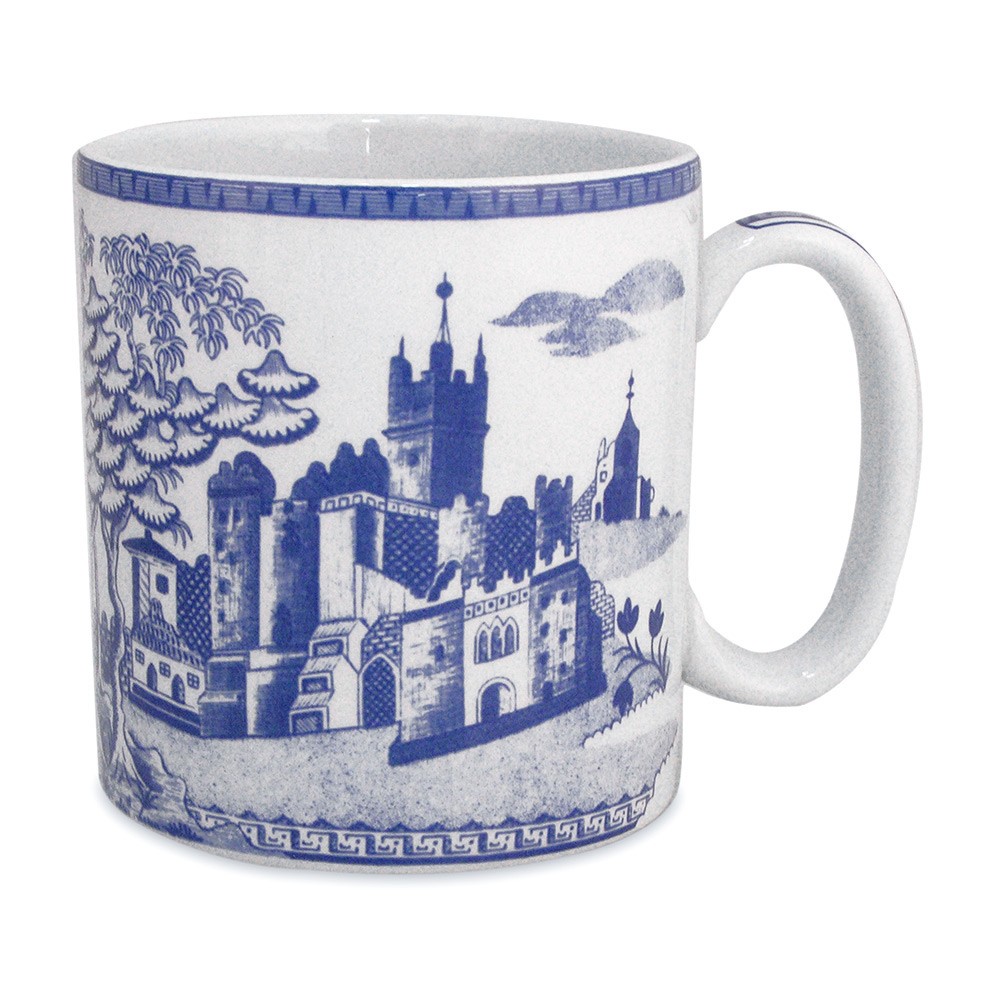 Spode Blue Room Gothic Castle Mug 250ml Copper 117862 Blue Mugs
