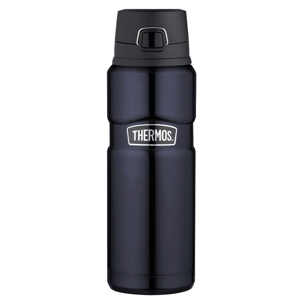 Thermos Stainless Steel Vacuum Bottle 710ml Midnight Blue 482552 Keeps Cold 24