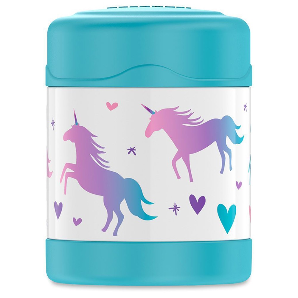 Thermos FUNtainer Food Jar Stainless Steel Unicorn Blue 290ml Double Walled