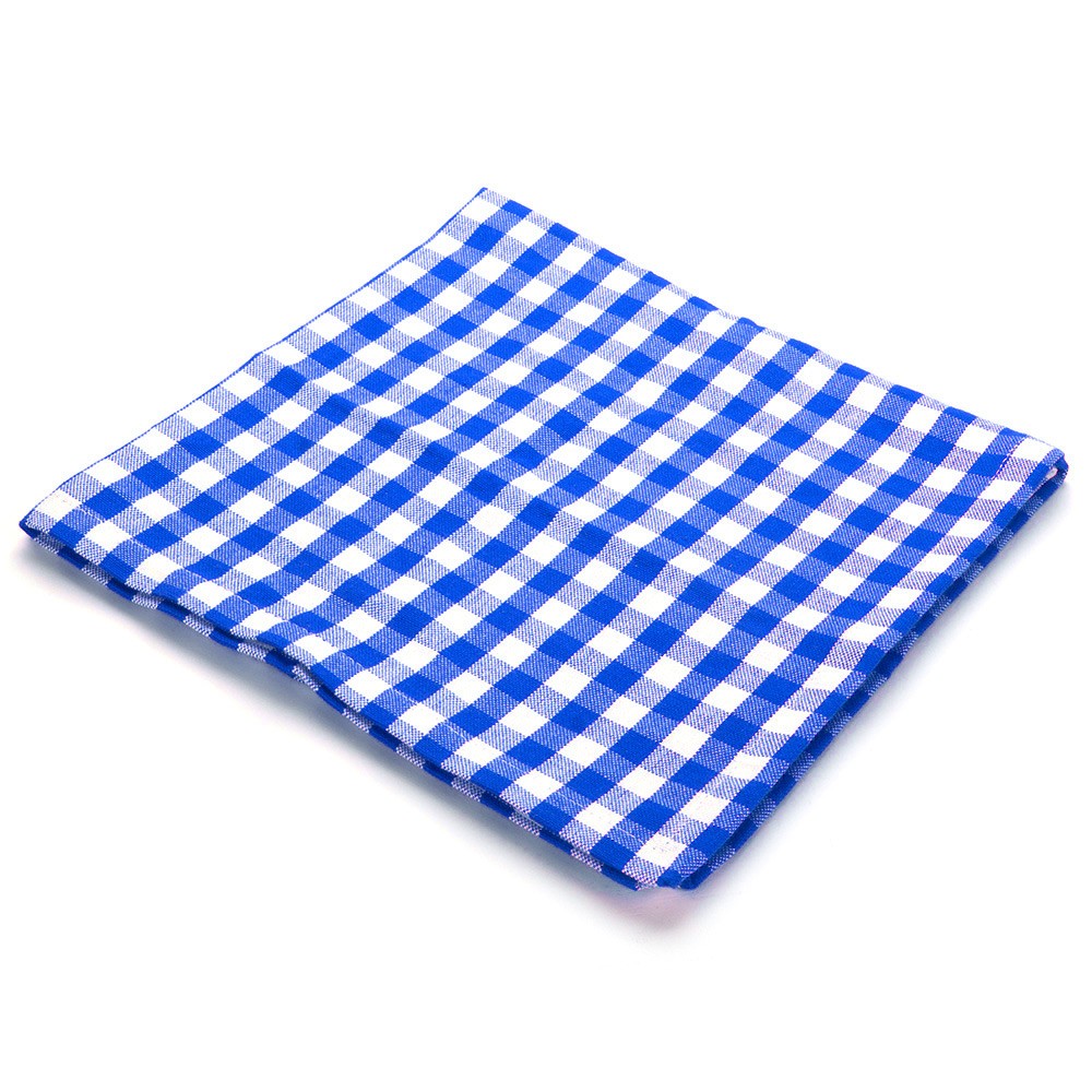Rans Gingham Napkin Blue 45x45cm 567435 Tabletop Sale Linen Desks