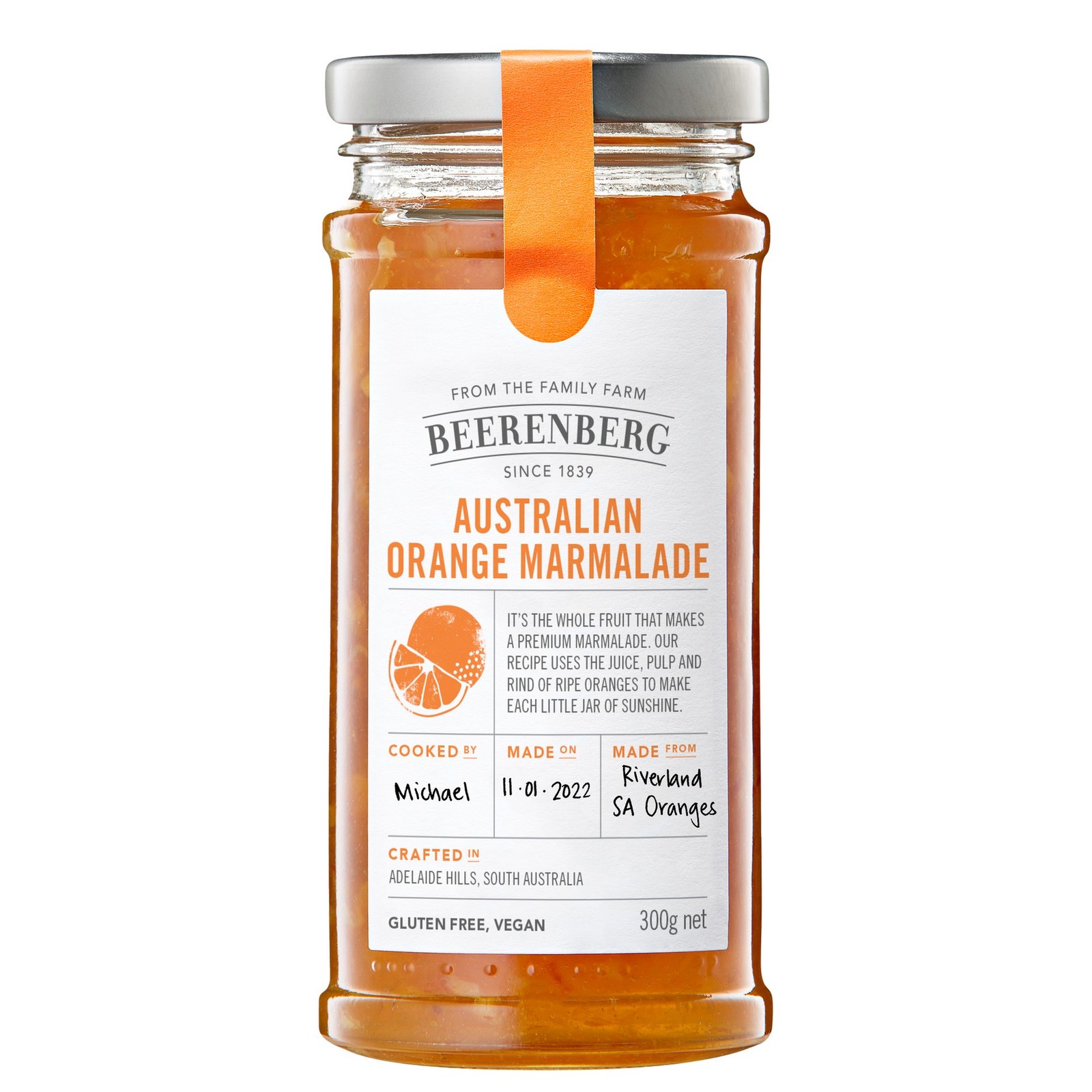 Beerenberg Orange Marmalade 300g Food 413838 Australia