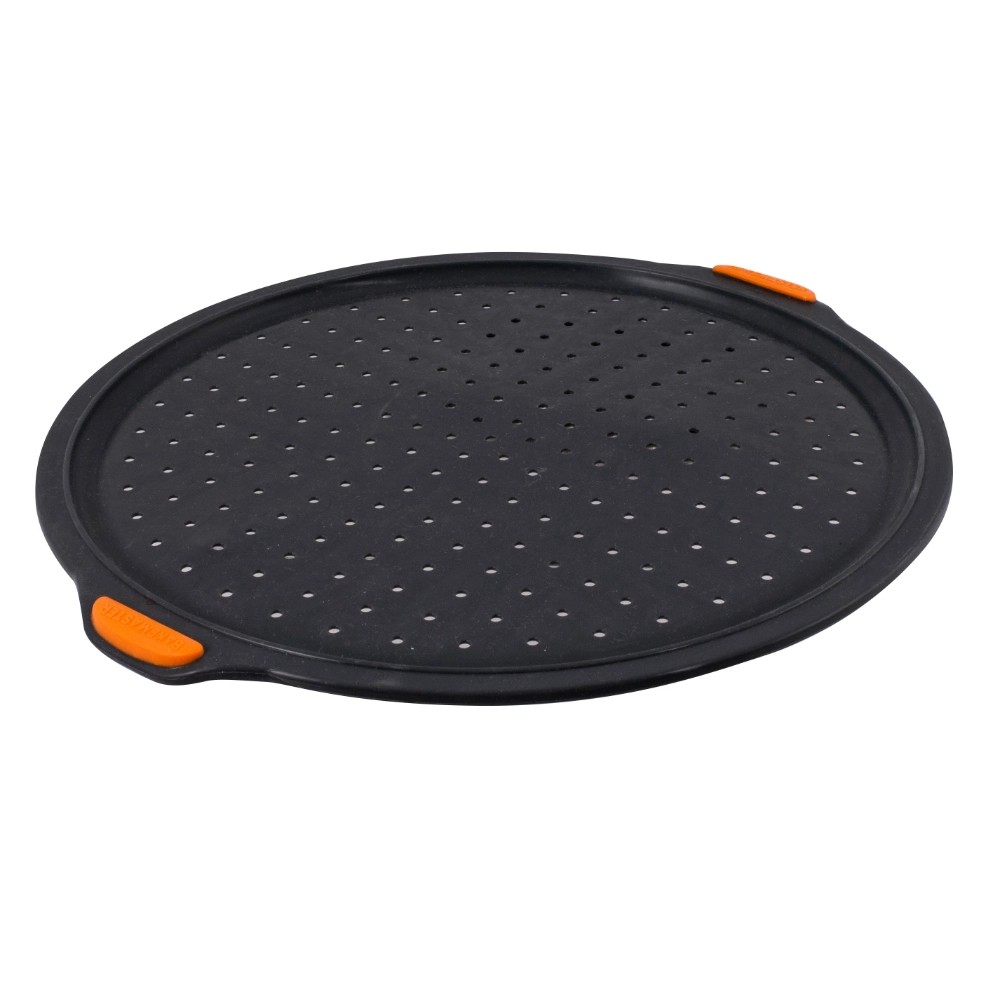 Bakemaster 168725 Silicone Pizza Tray Large 32cm Grey Bakeware