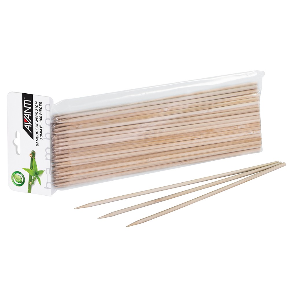 Avanti Bamboo Skewers 25cm Set 100pce Utensils 497079 China