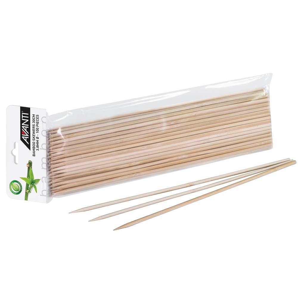 Avanti Bamboo Skewers 30cm Set 100pce 497080 Kitchen Dining Bar