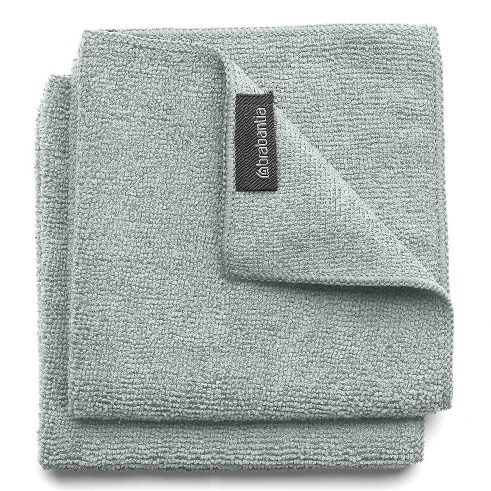 Brabantia Microfibre Dish Cloths Mid Grey Set 2pce Polyester 157647