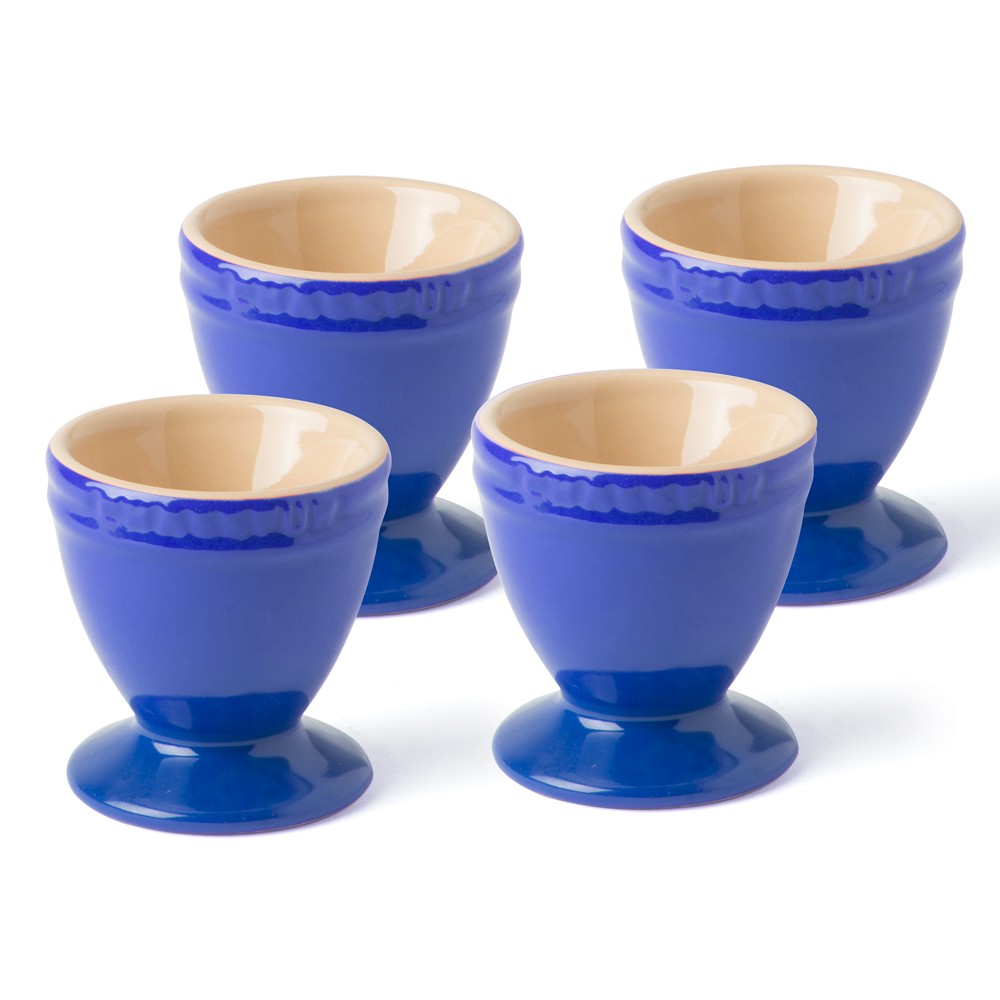 Chasseur La Cuisson Ceramic Egg Cup Blue Set 4pce 897350 France