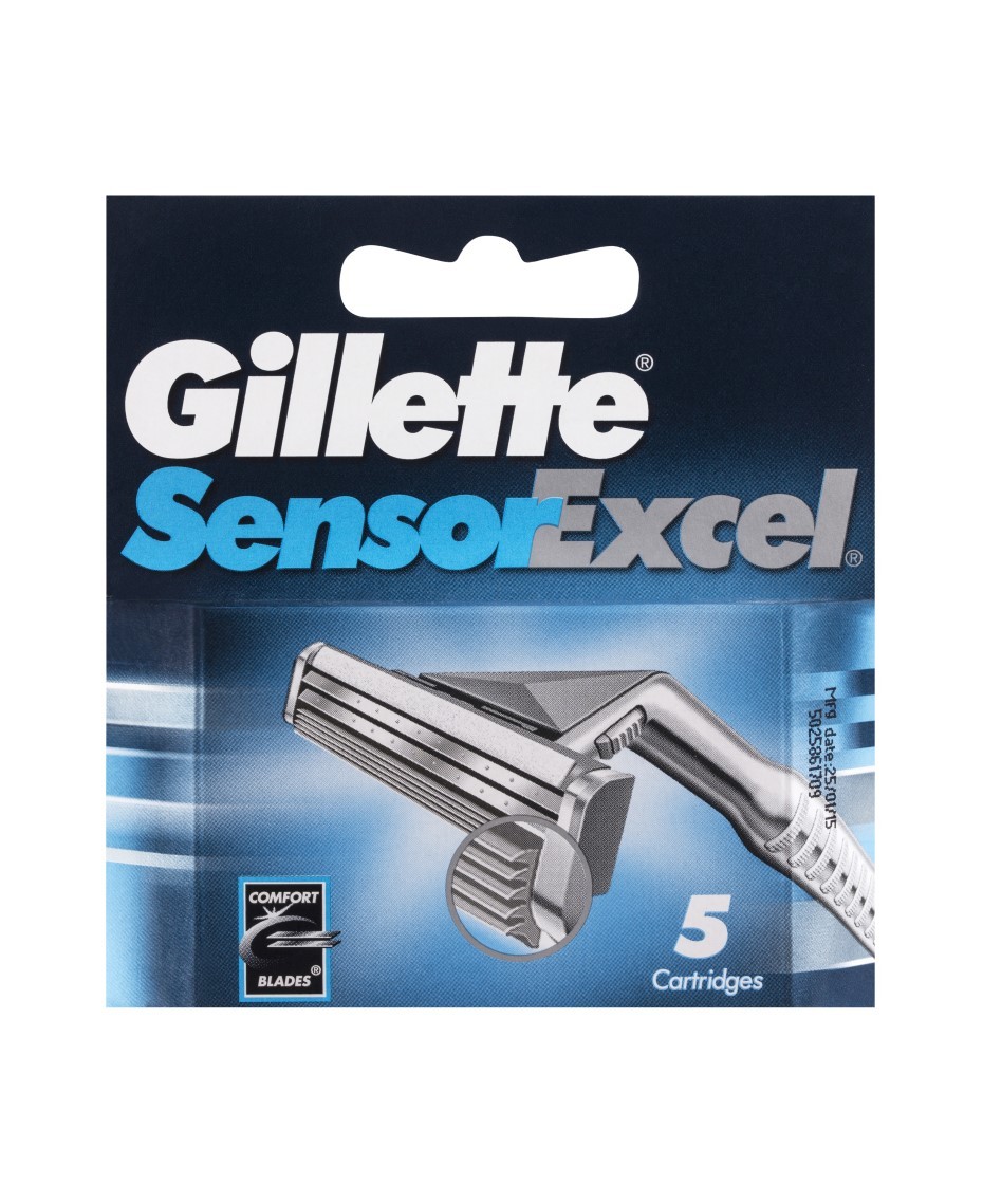Gillette Sensor Excel Blades Refill 5 Pack 2 Men Face Stainless Steel SENEXC5