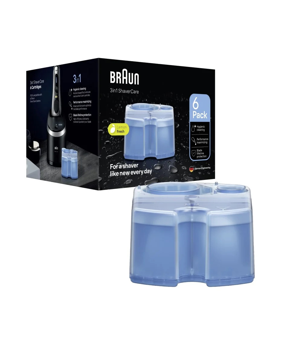 Braun Clean & Renew CCR6 Cartridge Refills 6 Pack Germany Shaver Accessories