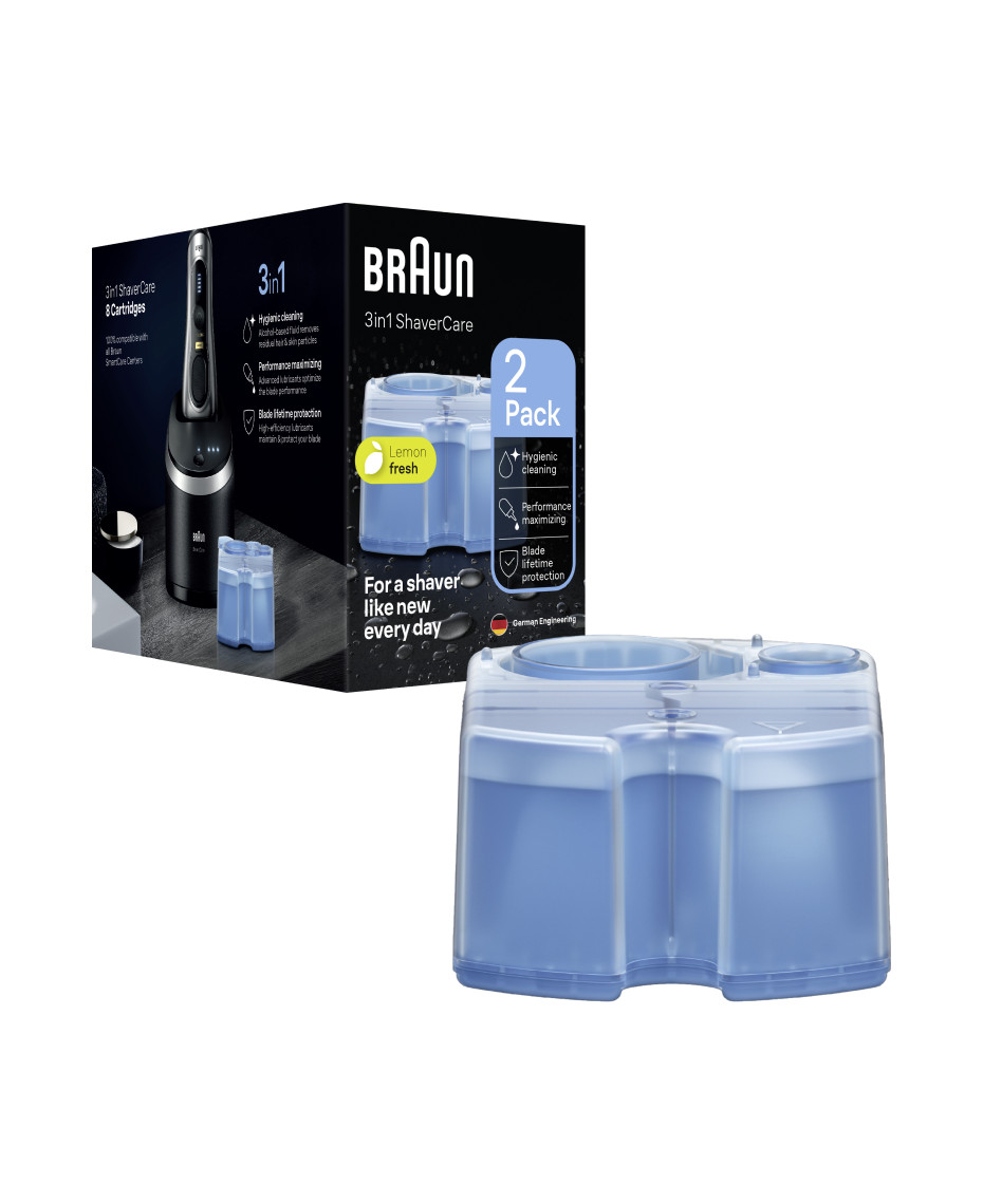 Braun CCR2 Clean & Renew Cartridge Refills 2 Pack Electric Shaver Accessories