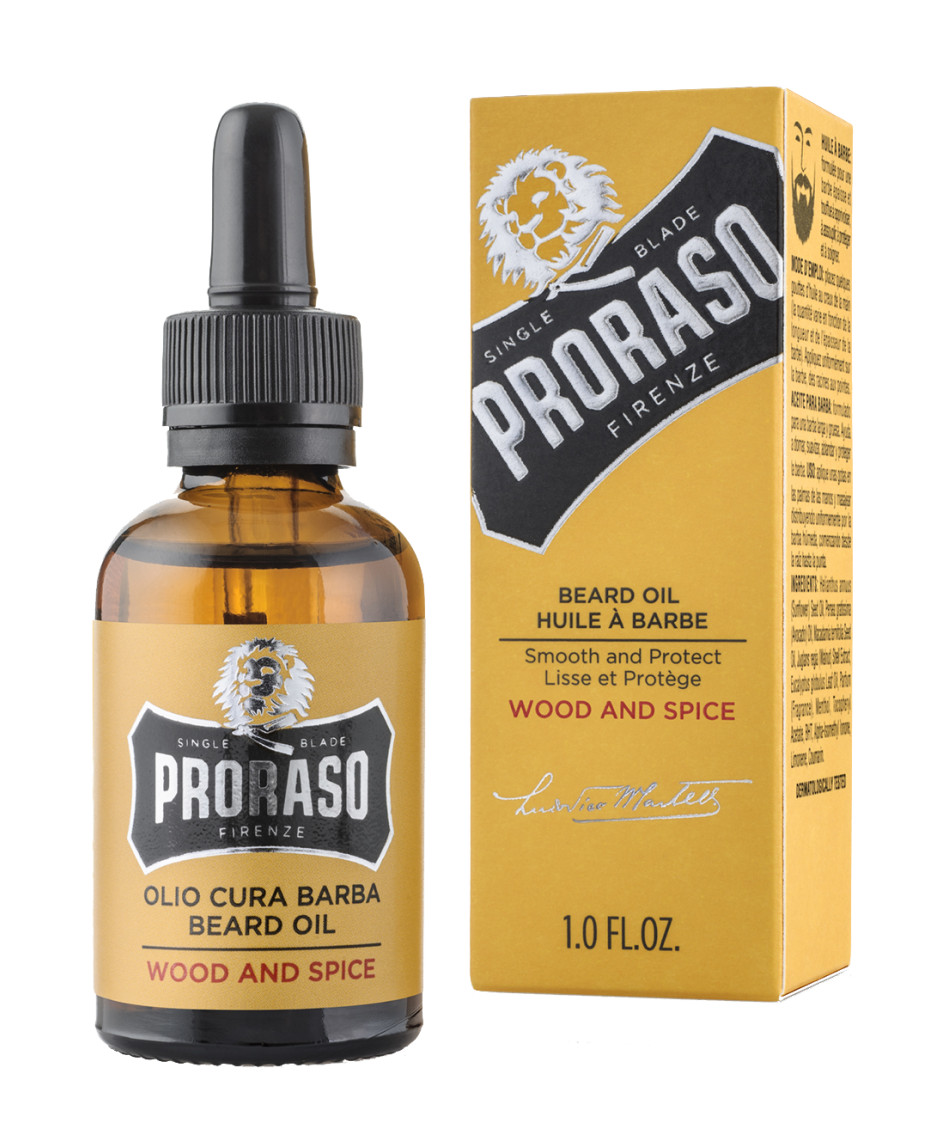Proraso Beard Oil Wood & Spice-30Ml Men 400740 Serum Oils